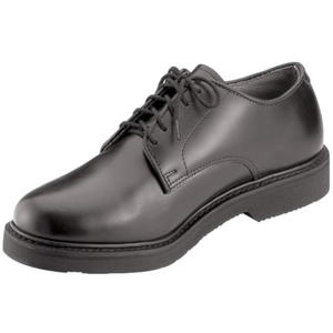 Rothco Soft Sole Uniform Black Oxford/Leather Dress Shoe Size 8W
